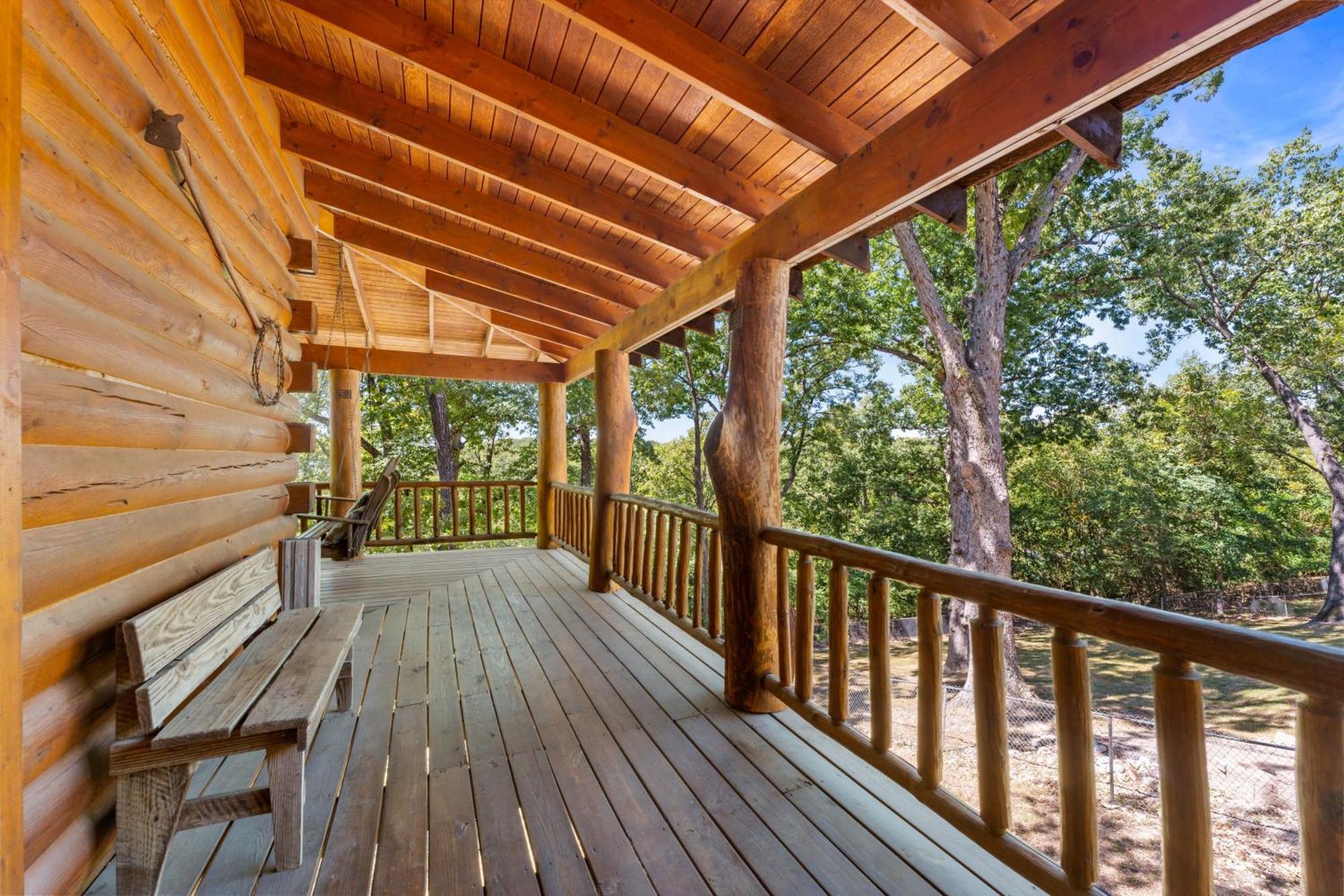 The Lazy K Cabin Cabin Брэнсон Экстерьер фото