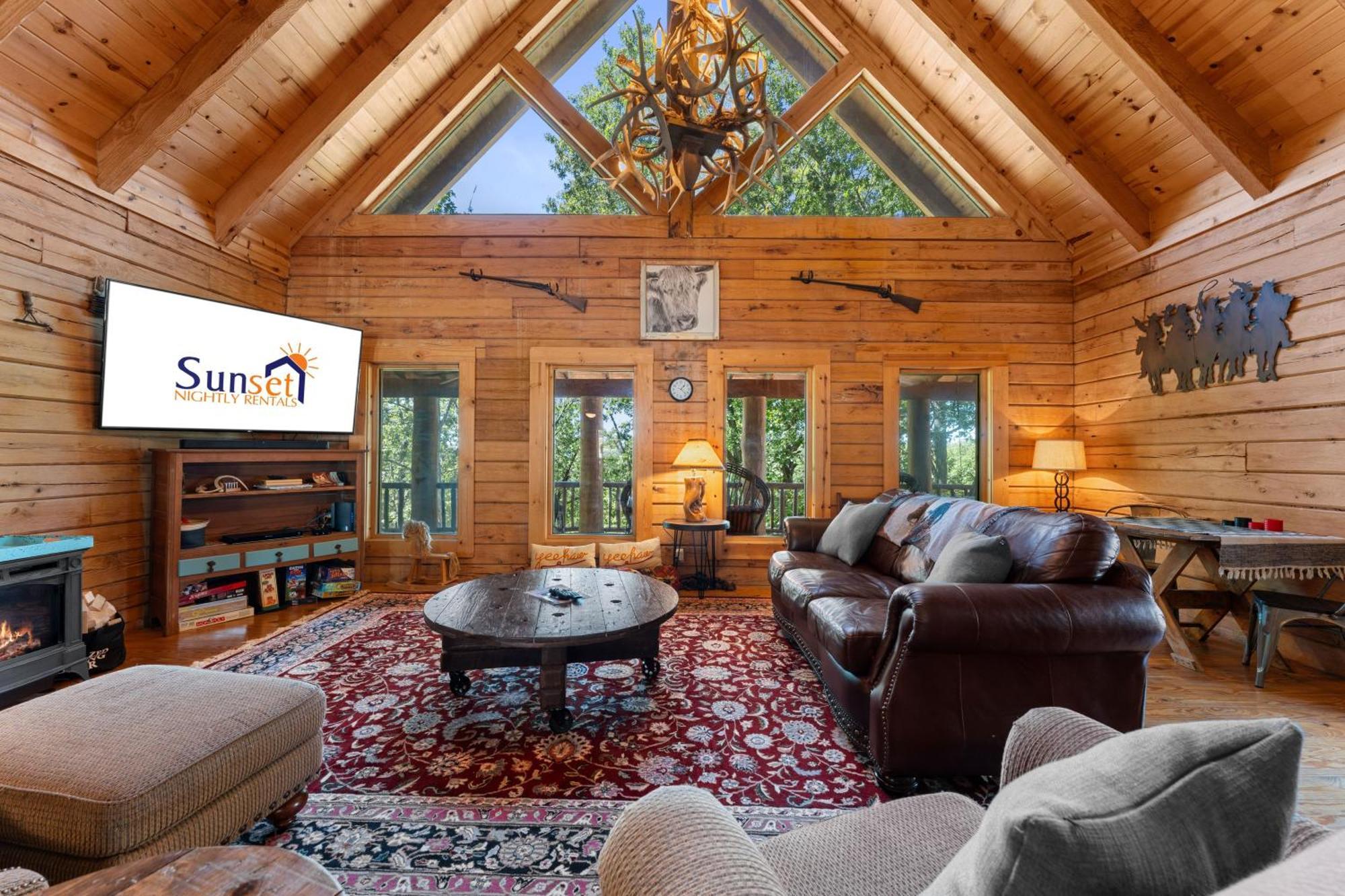 The Lazy K Cabin Cabin Брэнсон Экстерьер фото