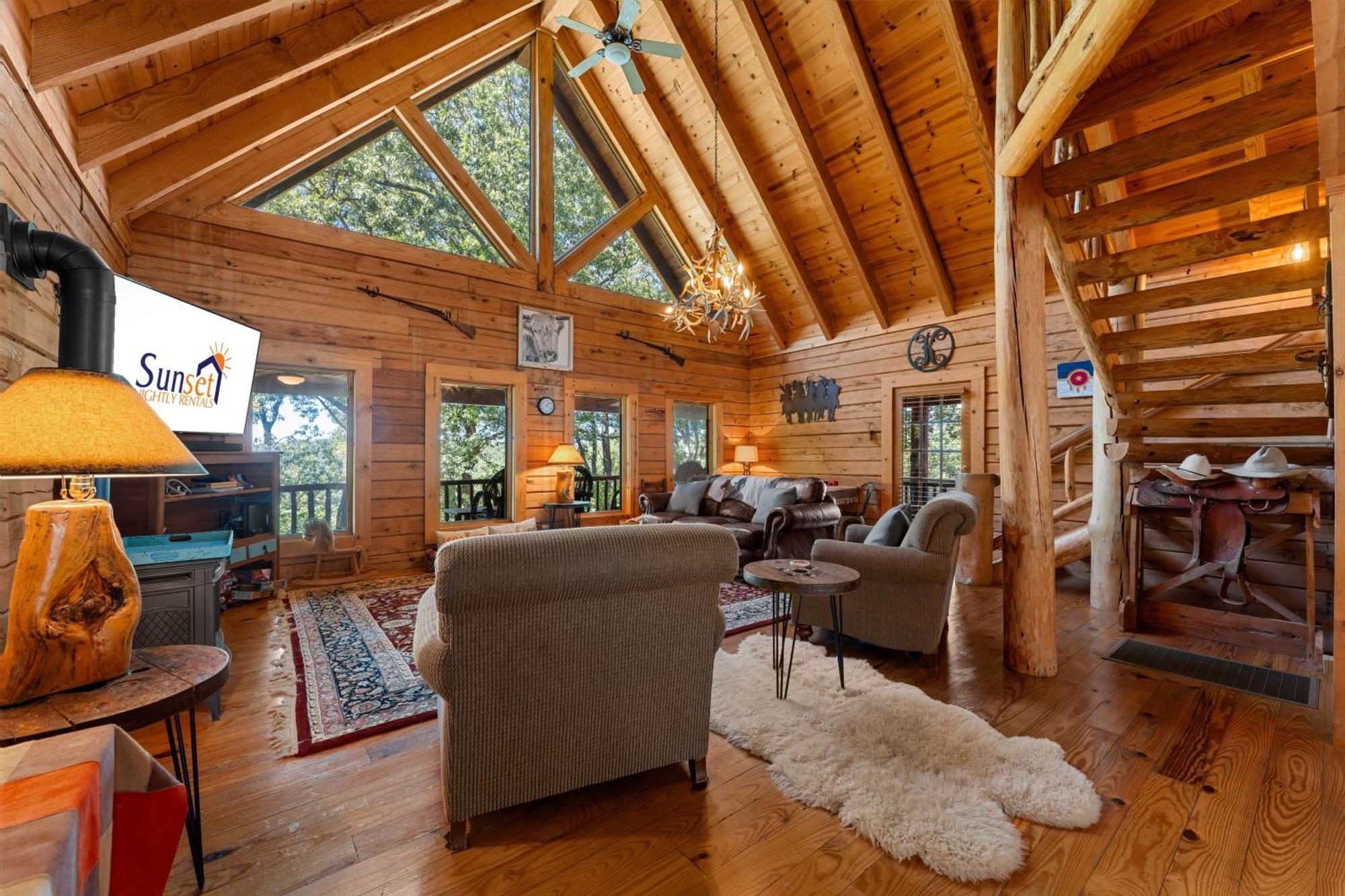 The Lazy K Cabin Cabin Брэнсон Экстерьер фото