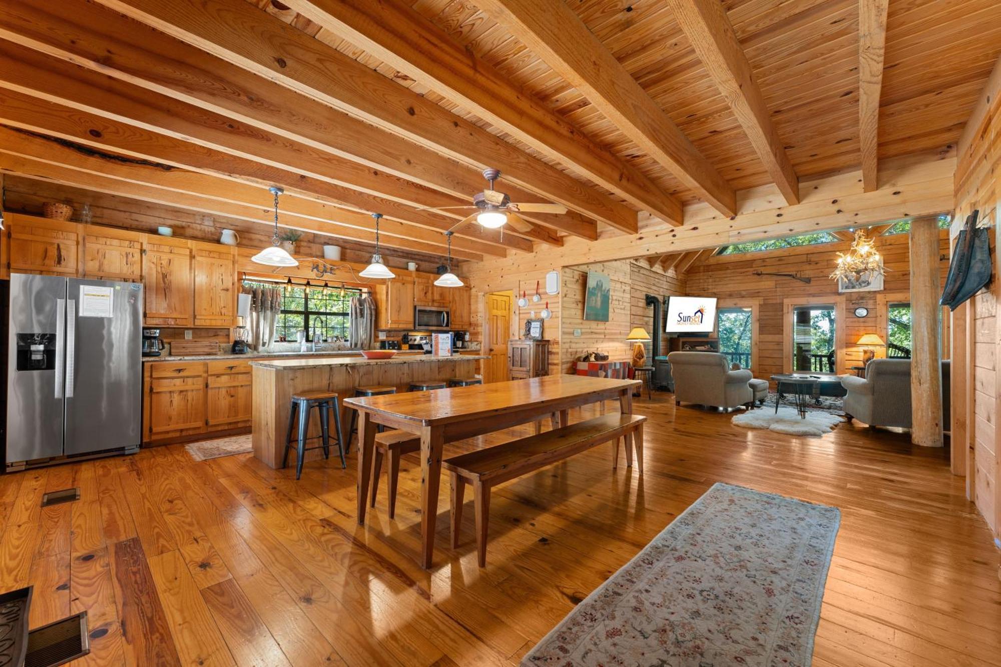 The Lazy K Cabin Cabin Брэнсон Экстерьер фото